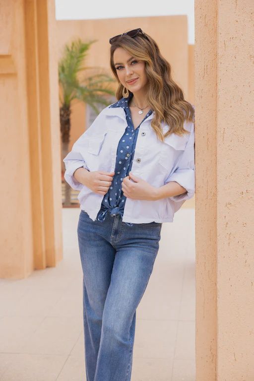 The Bomber Jacket, Colour: White, Size: O/S