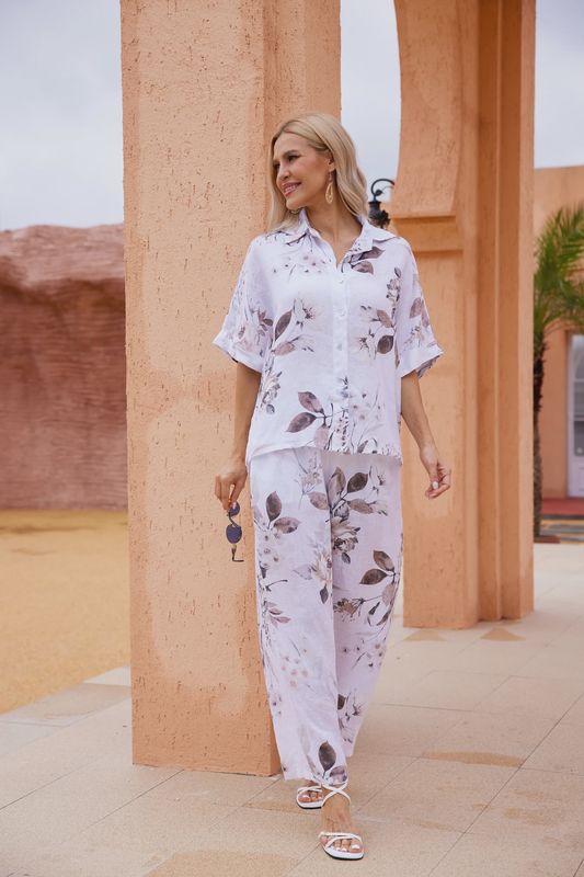 Sylvie's Sepia Leaves Top