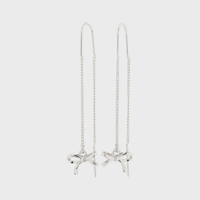 LYSANDRA recycled chain earrings silver