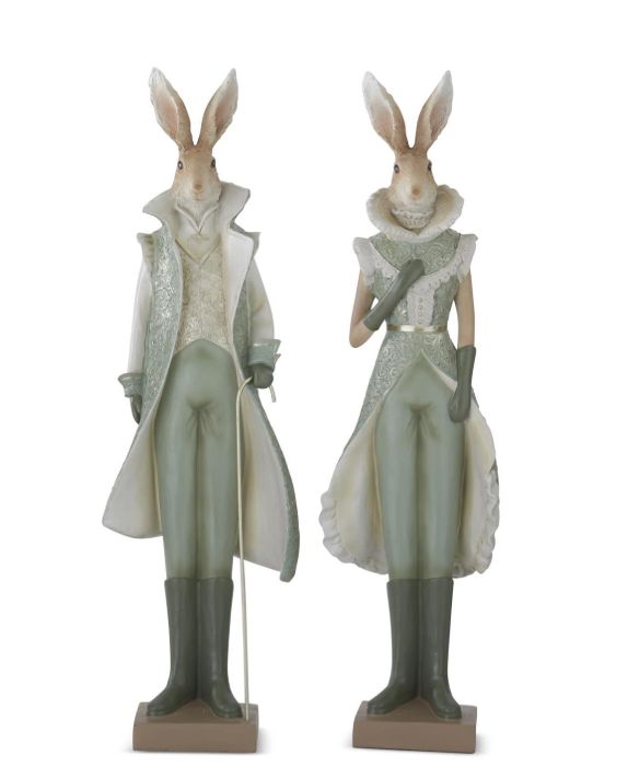 Assorted 23" Sage &amp; Cream Easter Bunnies