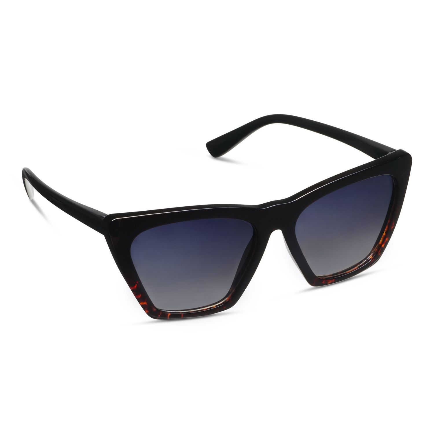 Fiji Polarized Sun - Black/Leopard Tortoise