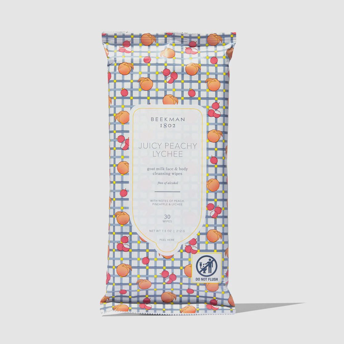 Juicy Peachy Lychee Facial Cleansing Wipes