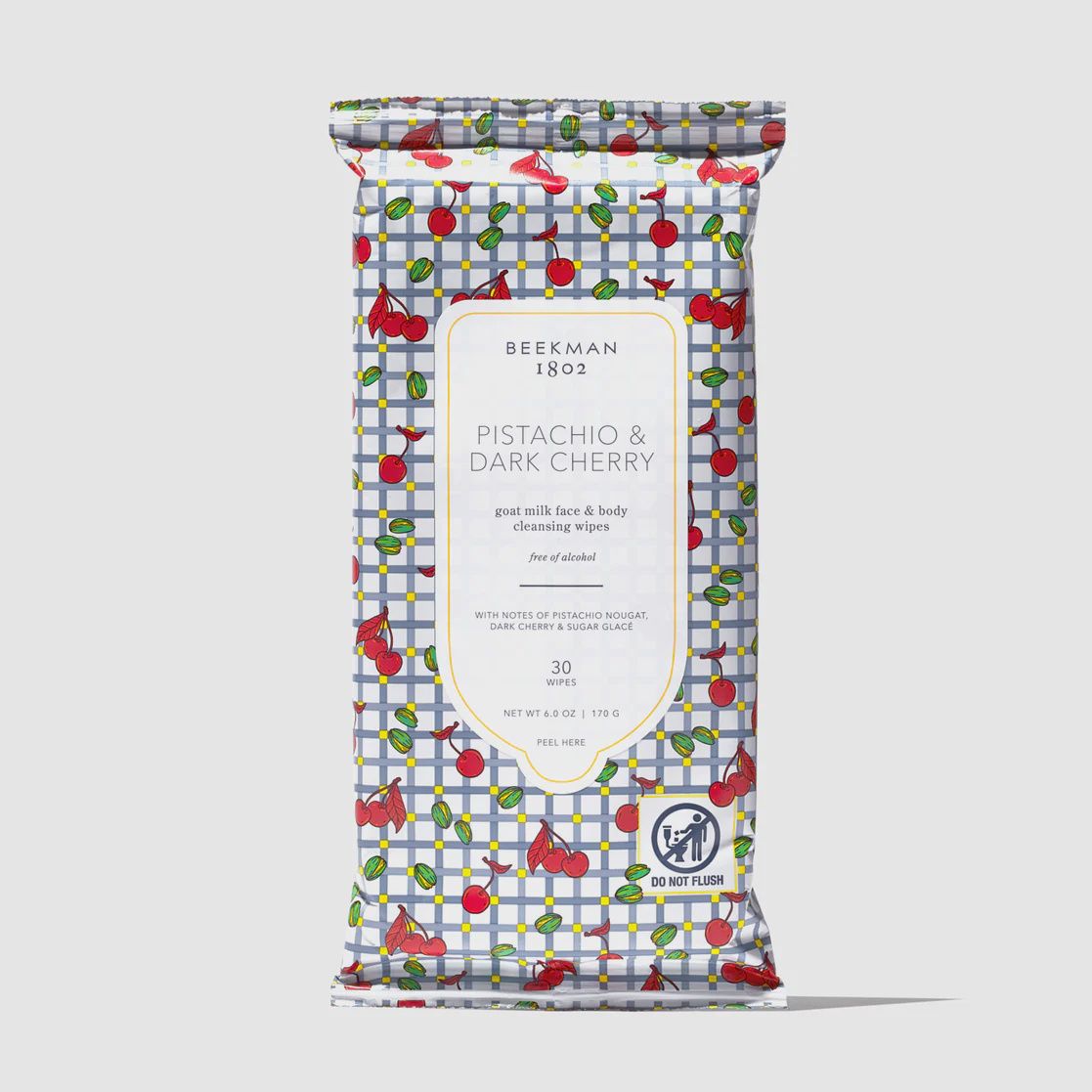 Pistachio &amp; Dark Cherry Face Wipes