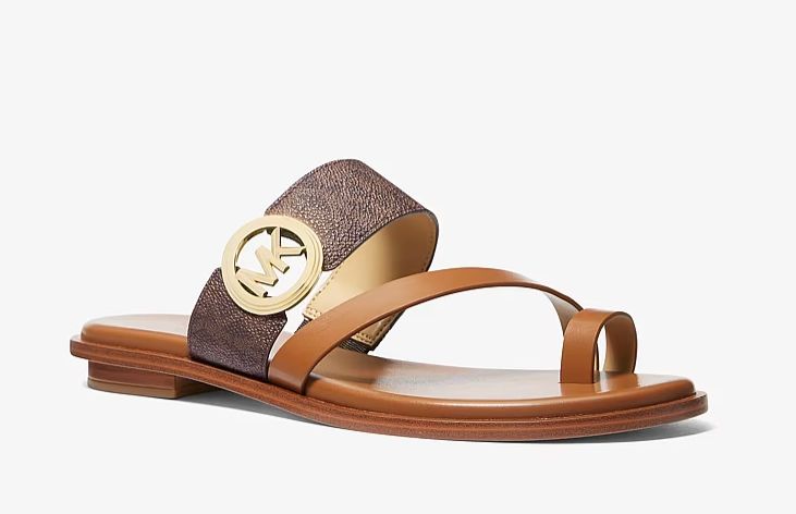 Vera Flat Thong Sandal, Colour: Brown, Size: 6