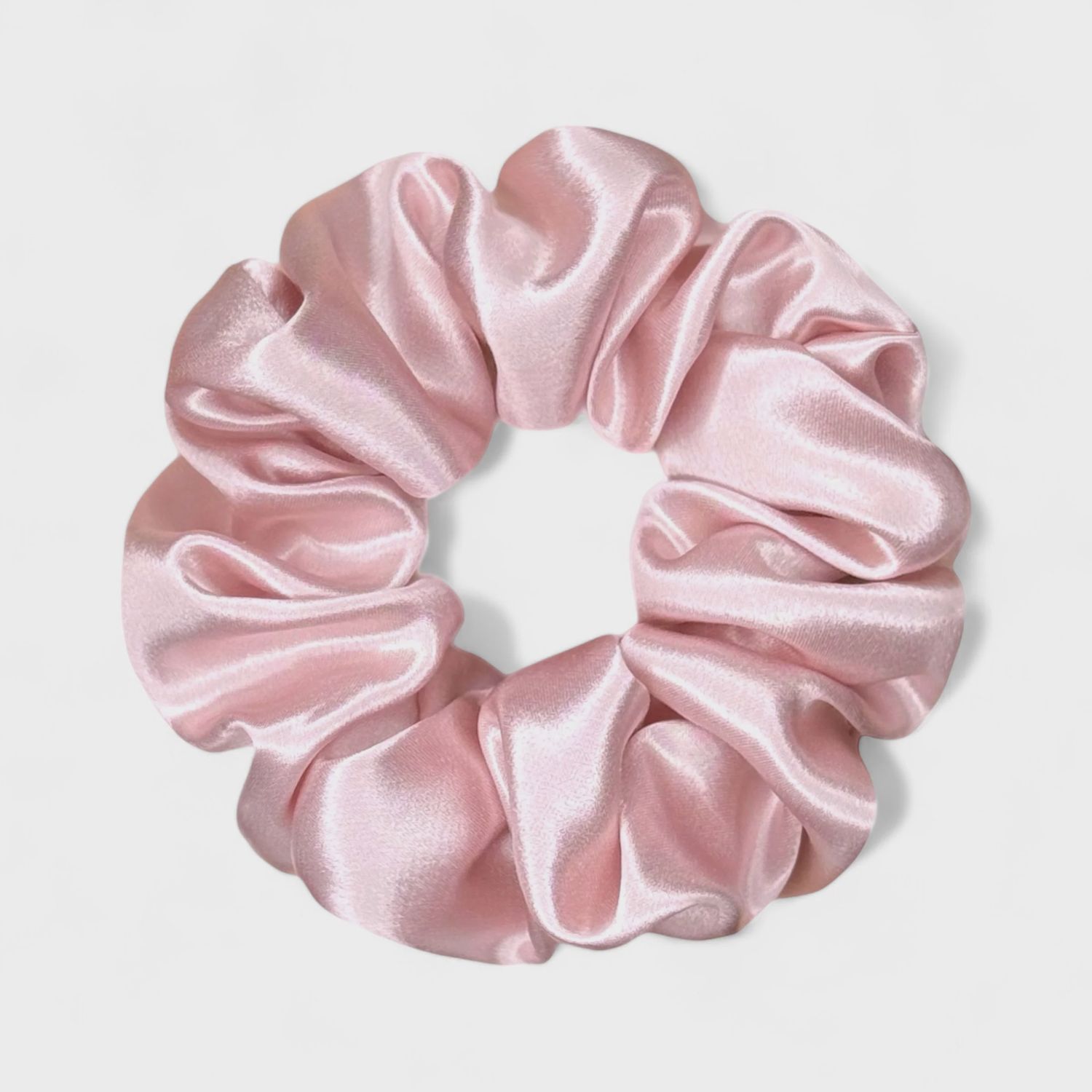 Organic Premium Silk Scrunchie - Pink