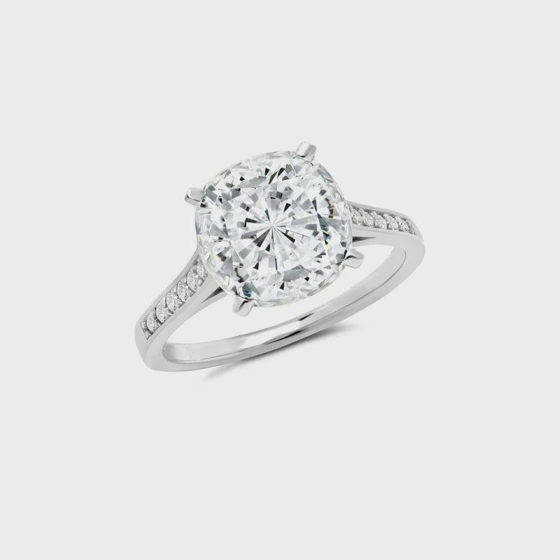 4ct Cushion Cut Ring