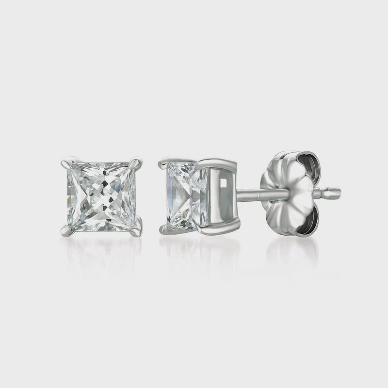 .75ct Princess Stud Earrings