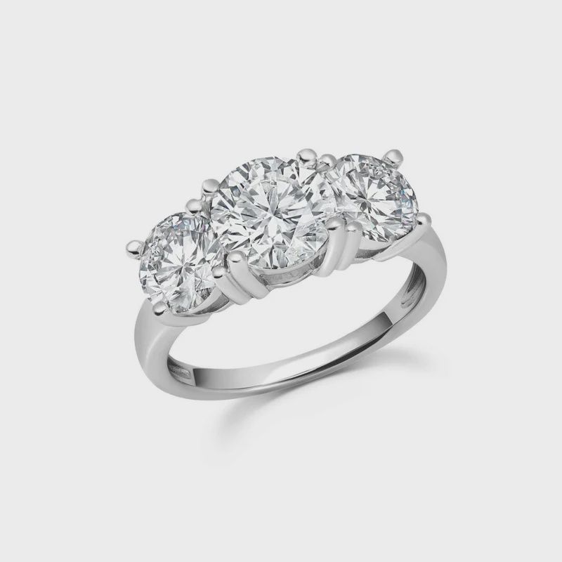 Three Stone Brilliant Ring