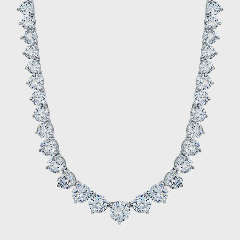 Classic Graduated Tennis Necklace 16