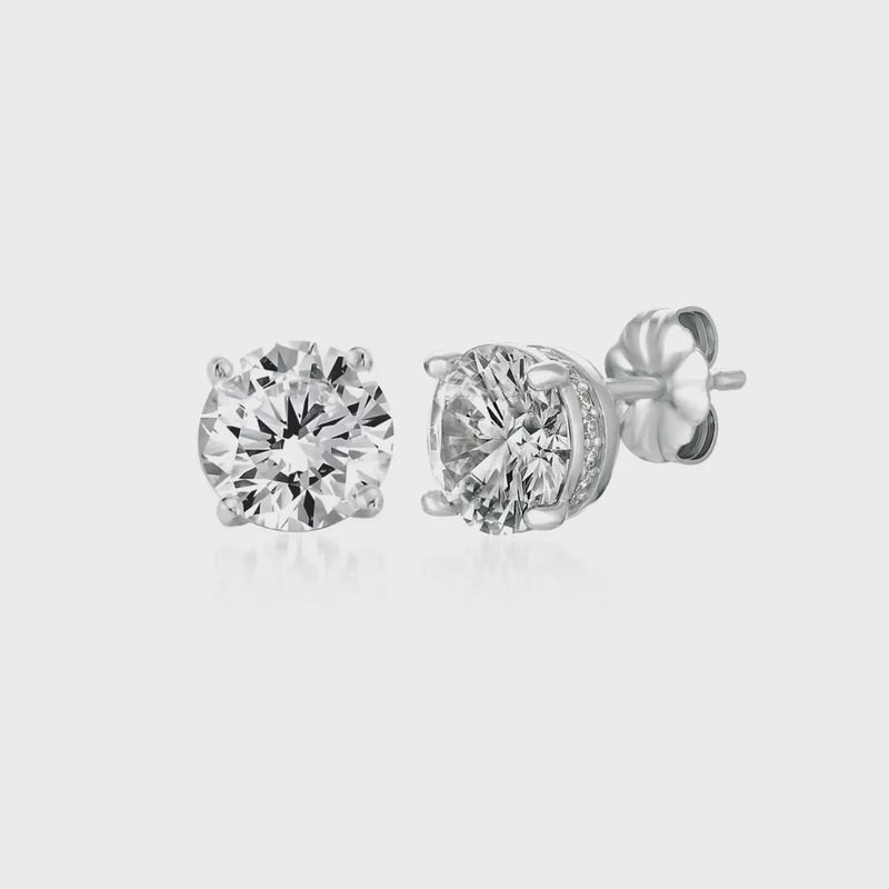 1.5ct Royal Brilliant Cut Stud Earrings Finished in Platinum