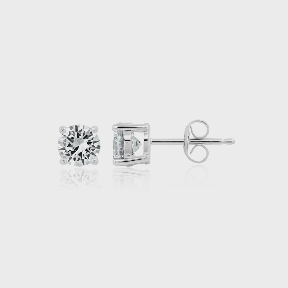 1ct Brilliant Stud Earrings