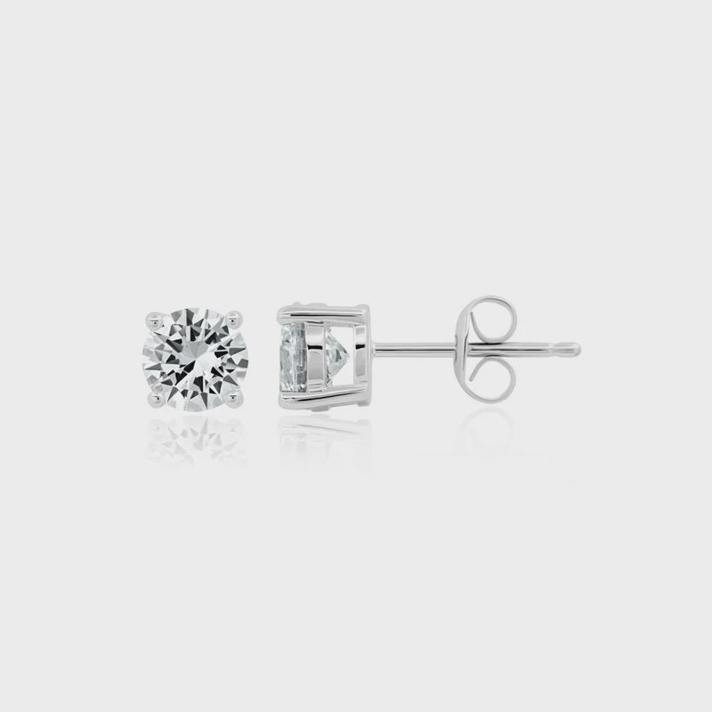 1ct Brilliant Stud Earrings