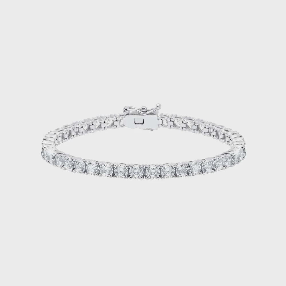 4mm Brilliant Tennis Bracelet Finished in Platinum