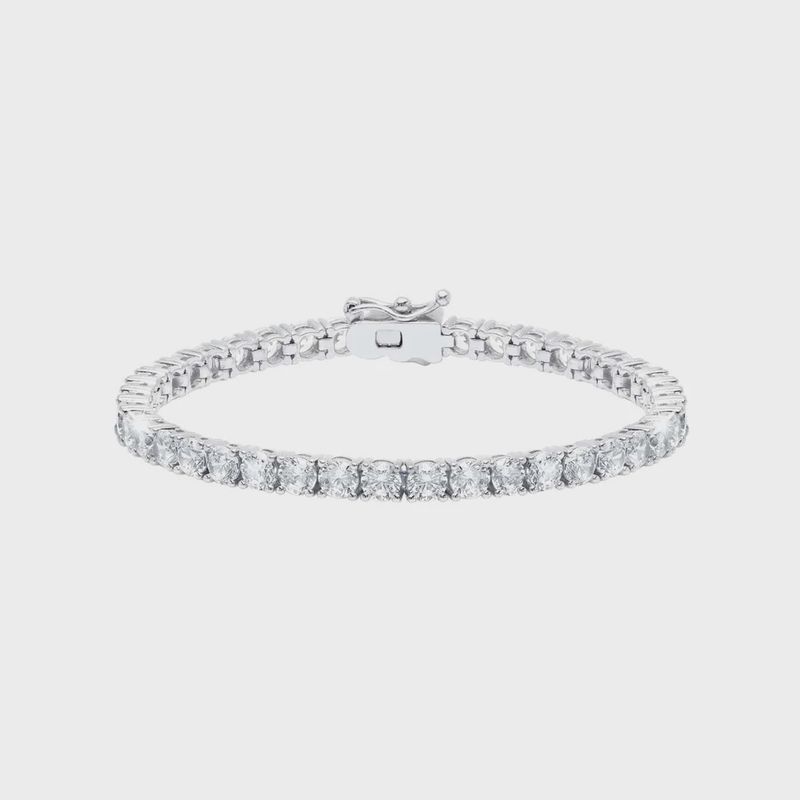 4mm Brilliant Tennis Bracelet Finished in Platinum