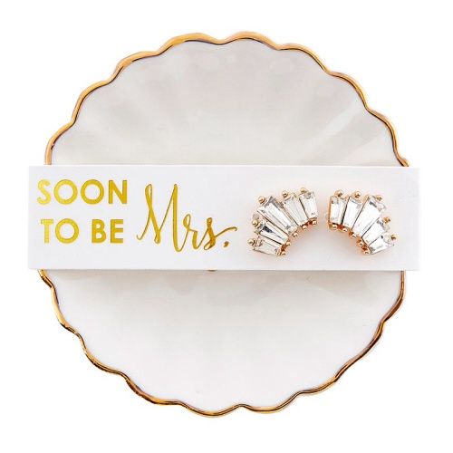 Earring + Tray Set-Mrs