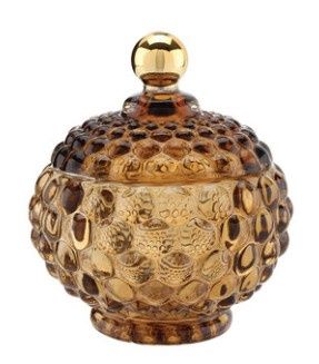Amber Glass Jar