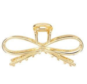 Claw Clip - Gold Bow