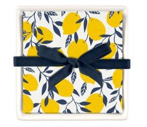 Ceramic Napkin Tray - Lemons
