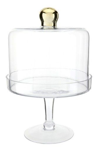 Glass Dessert Stand With Dome