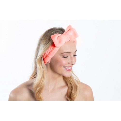 Plush Bow - Coral