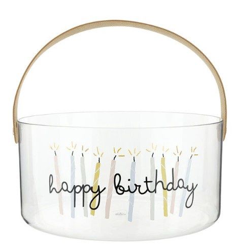 Acrylic Bucket- Happy Birthday 4"