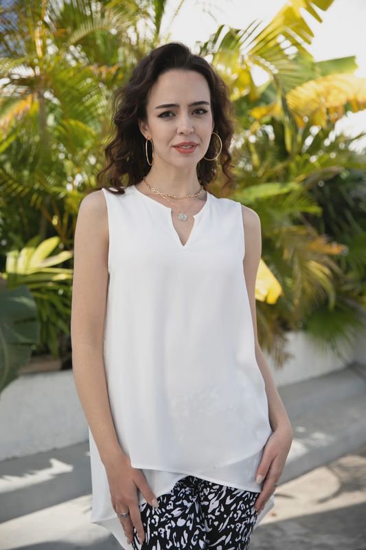 High Low Criss Cross Tank Top