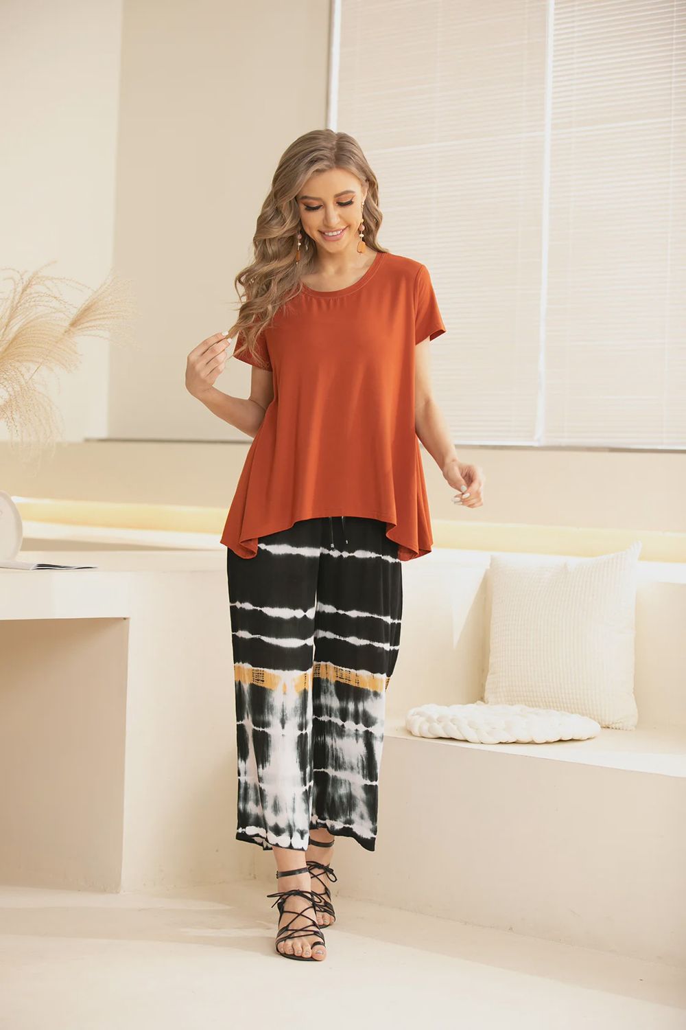 Tye-Dye Pant, Colour: Black, Size: S