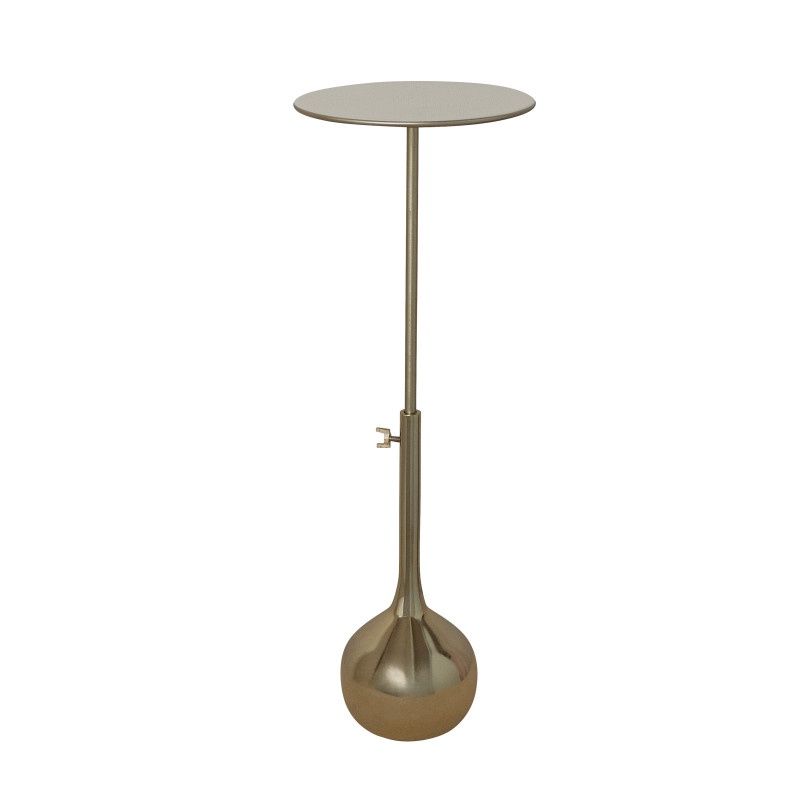 Aluminum Adjustable Table w/Gold Base