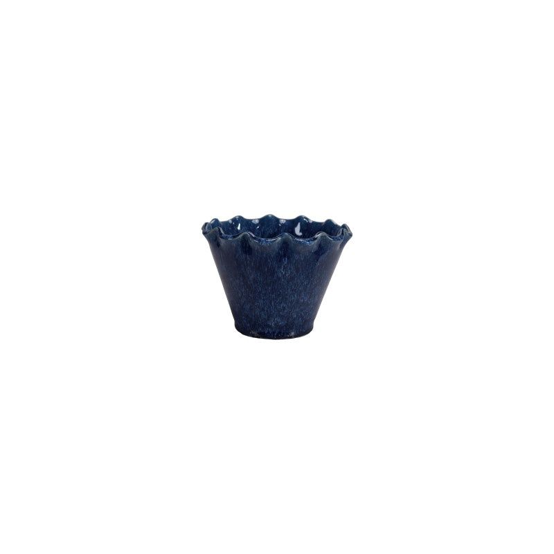 5.5" x 4" Stoneware Planter Ruffled Edge