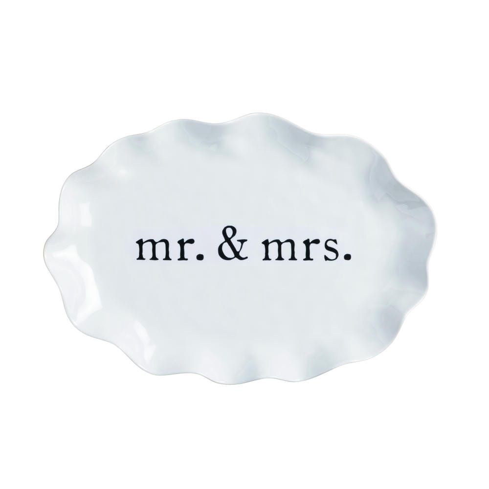 Melamine Mr &amp; Mrs Platter