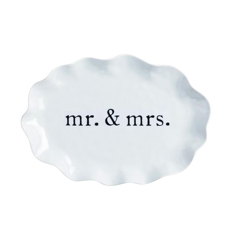 Melamine Mr &amp; Mrs Platter