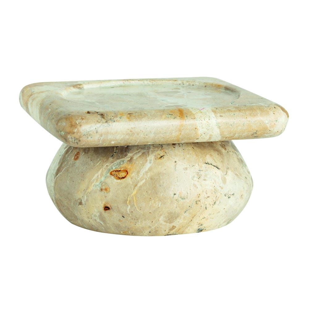 Butterscotch Marble Pillar Holder