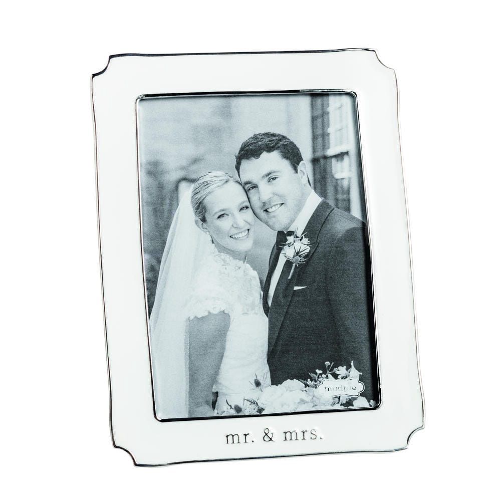 5x7 Enamel Mr &amp; Mrs Frame