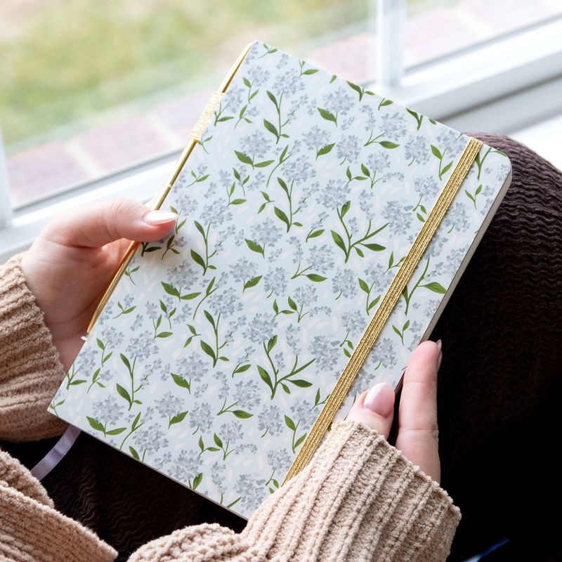 Hydrangeas Lay Flat Lined Journal