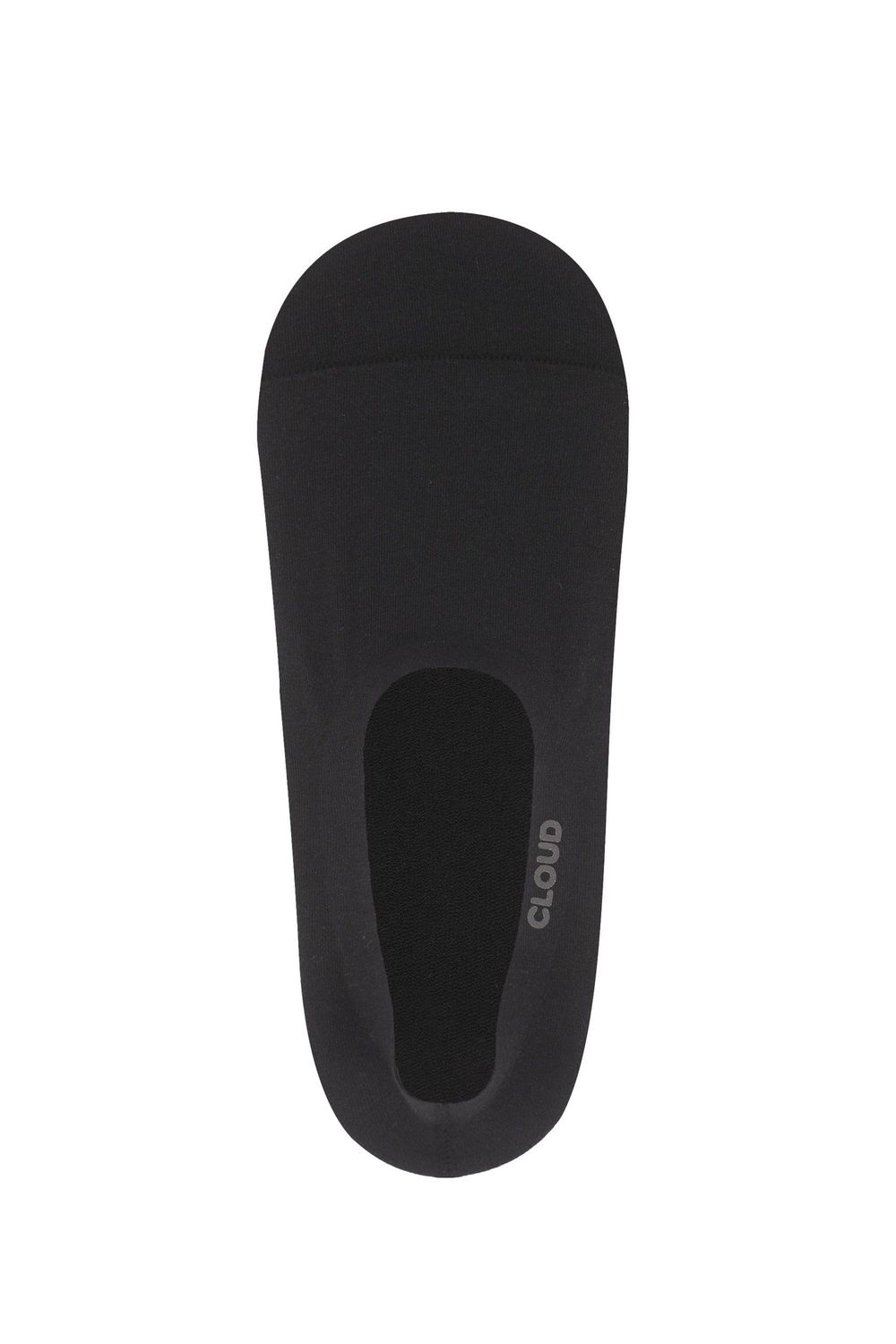 CLOUD Ankle No Show Socks: Black / M