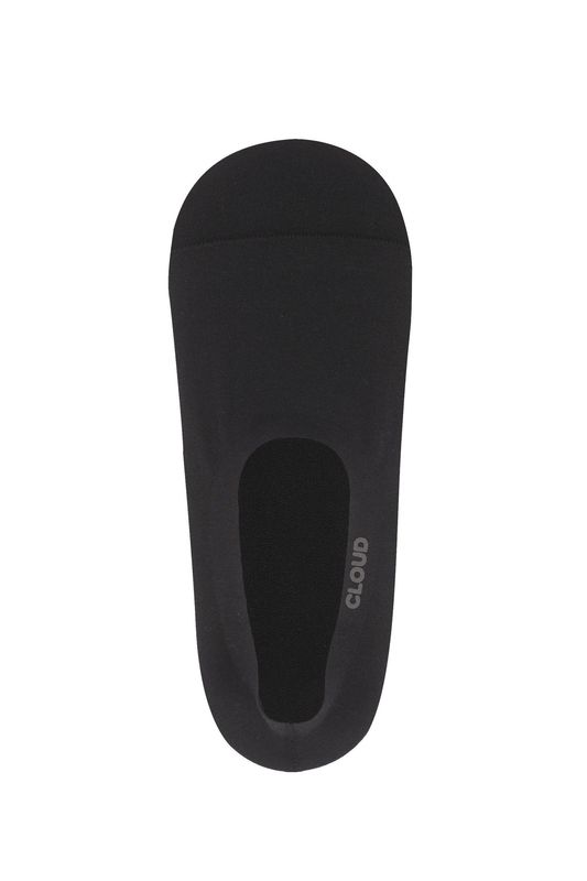 CLOUD Ankle No Show Socks: Black / M