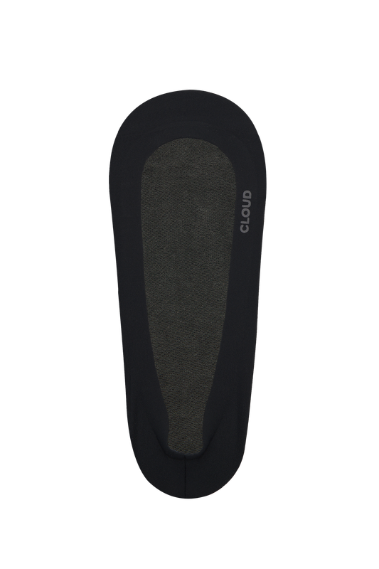 CLOUD Liner No Show Socks: Black / L