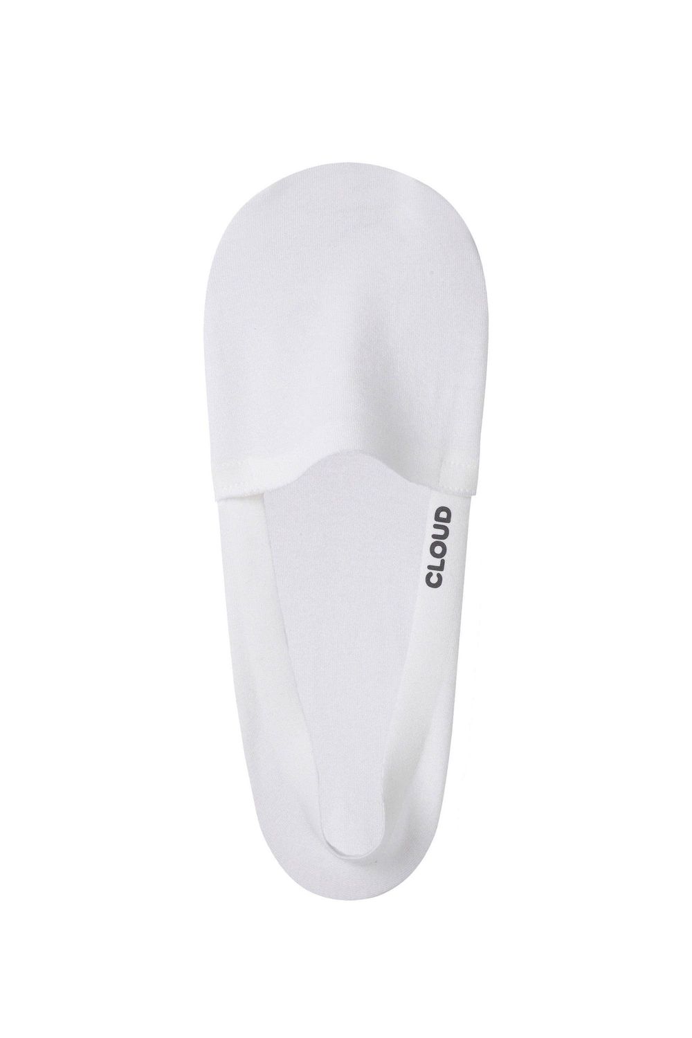 CLOUD MVS Premium No Show Socks: White / S