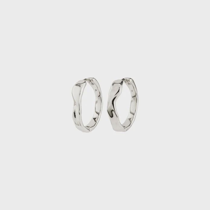 EMBER hoop earrings silver-plated (6003)