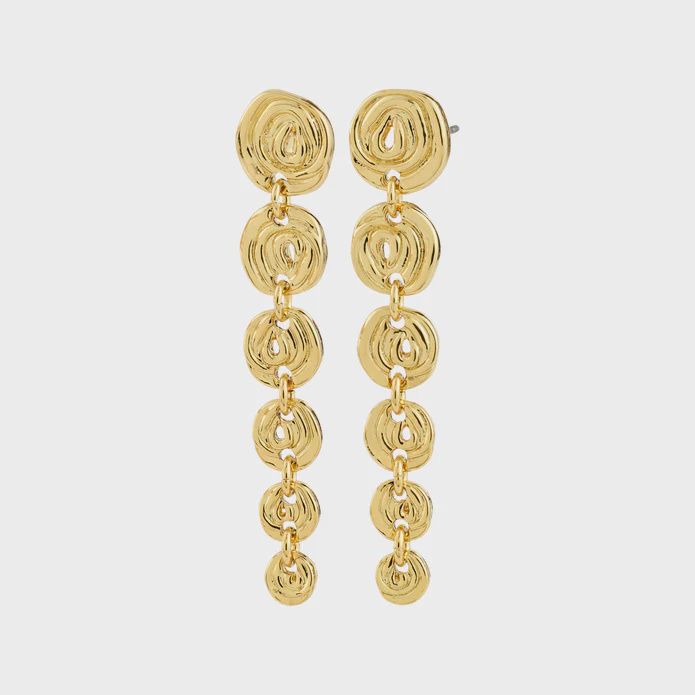 AIR earrings gold-plated (2053)