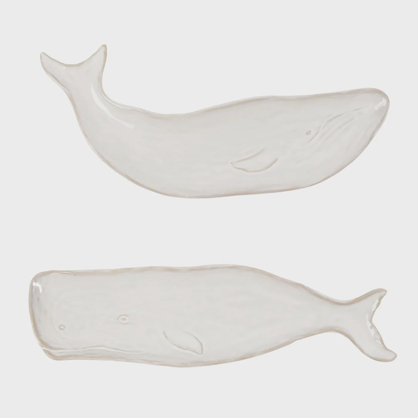 Whale Stoneware Serving Plate 2Pc Set