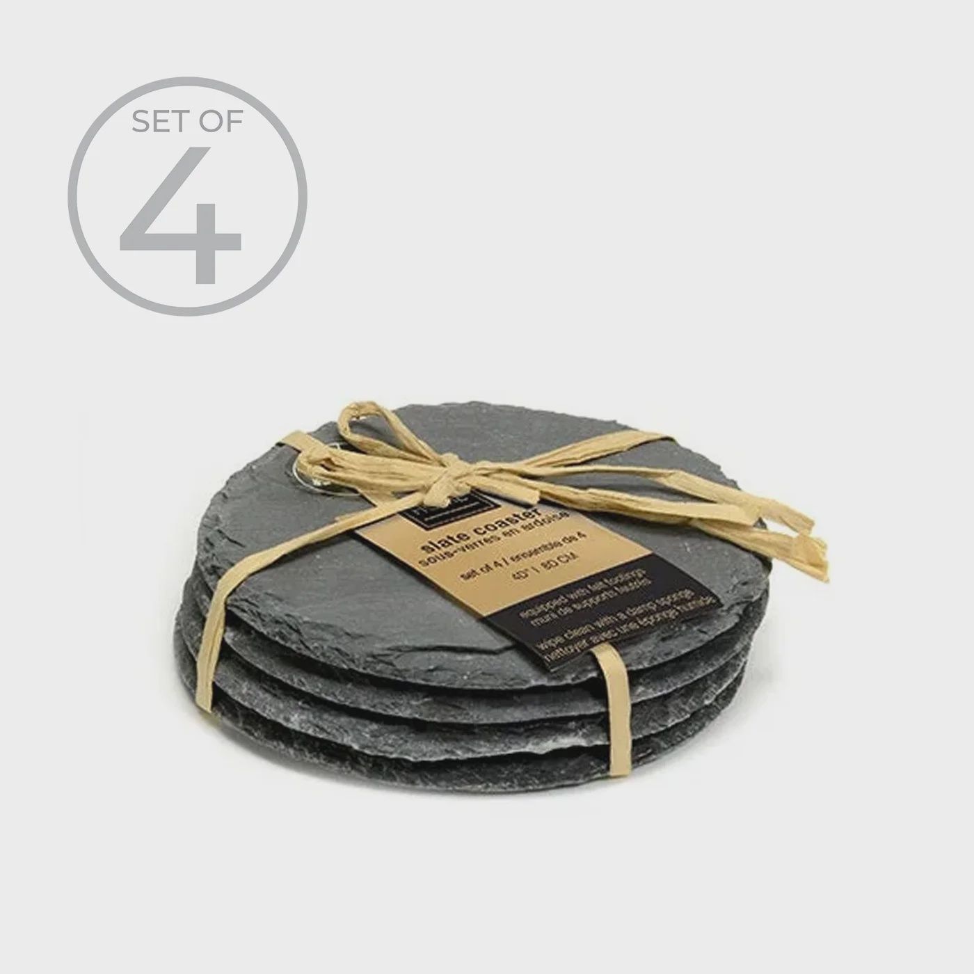 Natural Slate Round Coaster