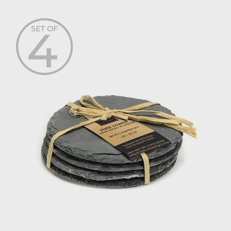 Natural Slate Round Coaster