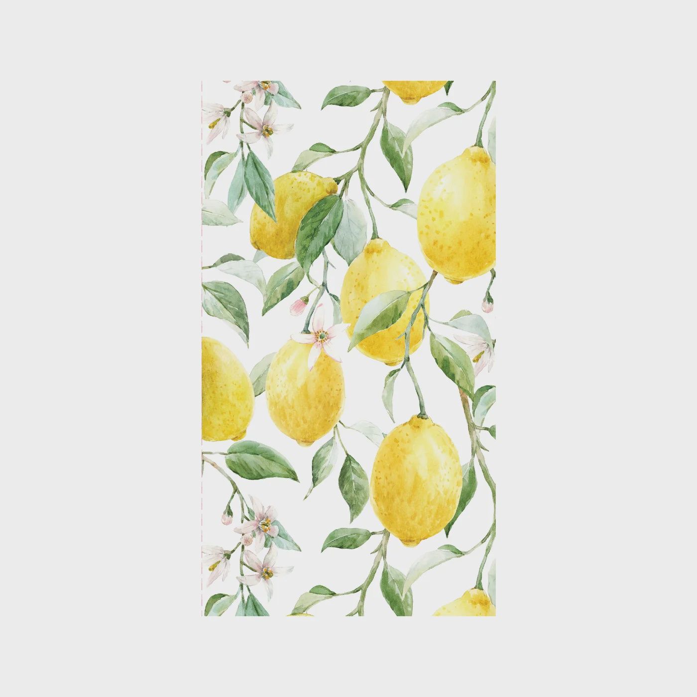 Fresh Lemon Printed Guest Napkin 16Pk Yellow