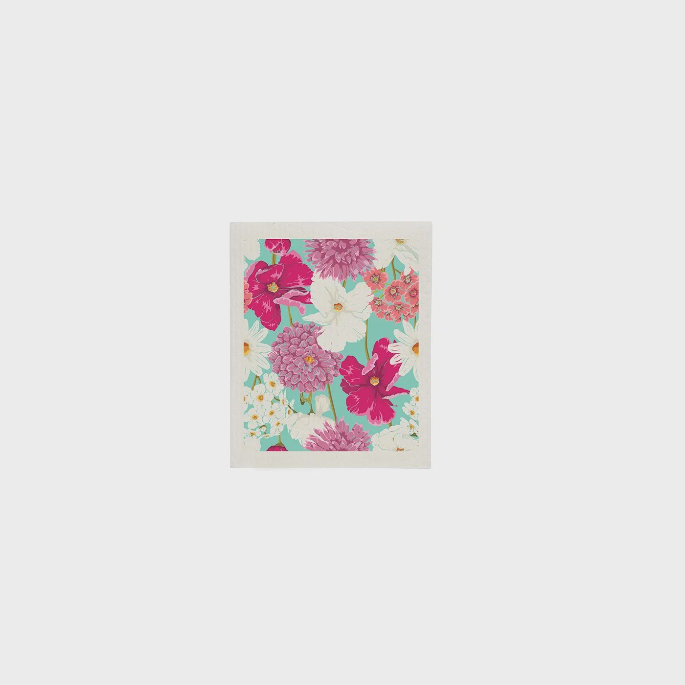 Bold Floral Sponge Cloth Green