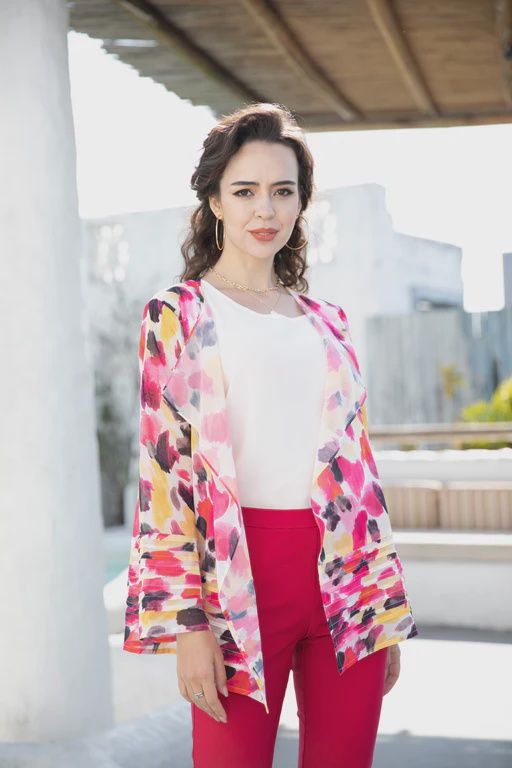 Abstract Cardigan Duster