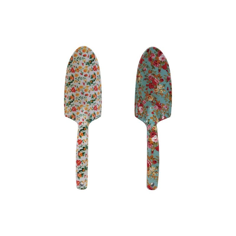 10.5"L Aluminum Garden Spade w/ Floral Pattern