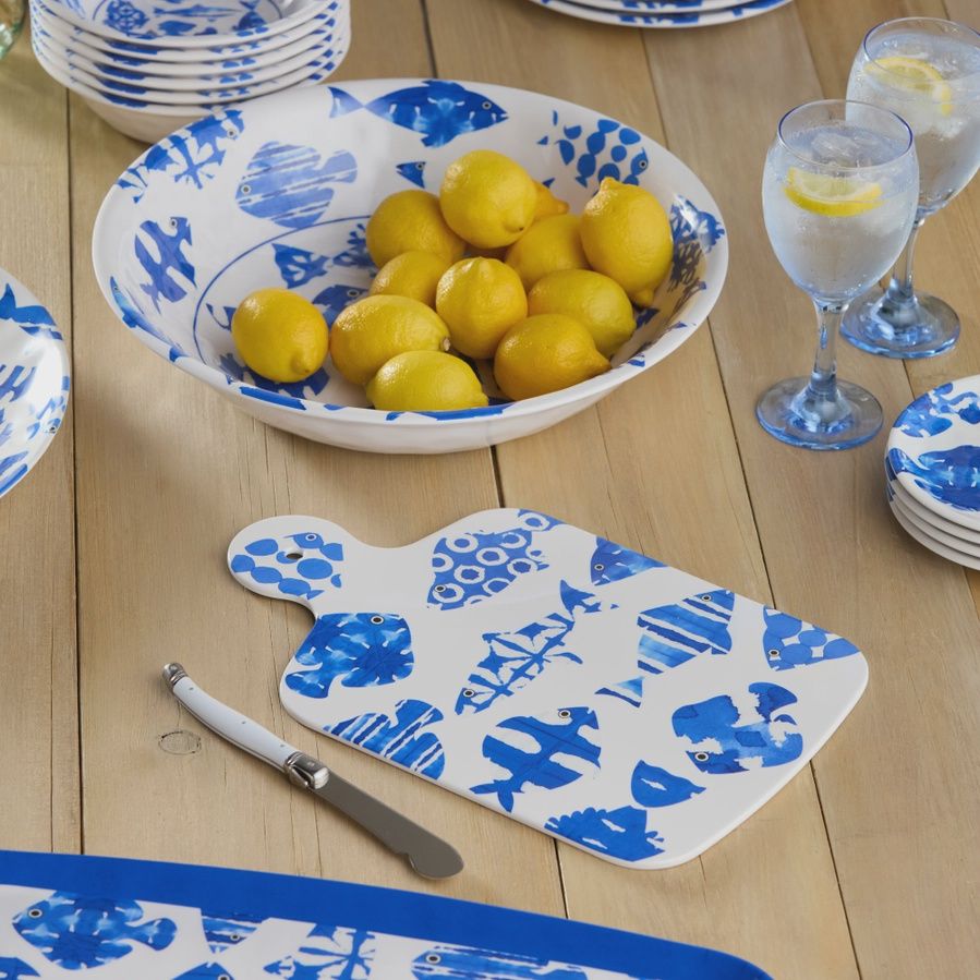 Fish Tale Cheese Board 13.25" with Knife