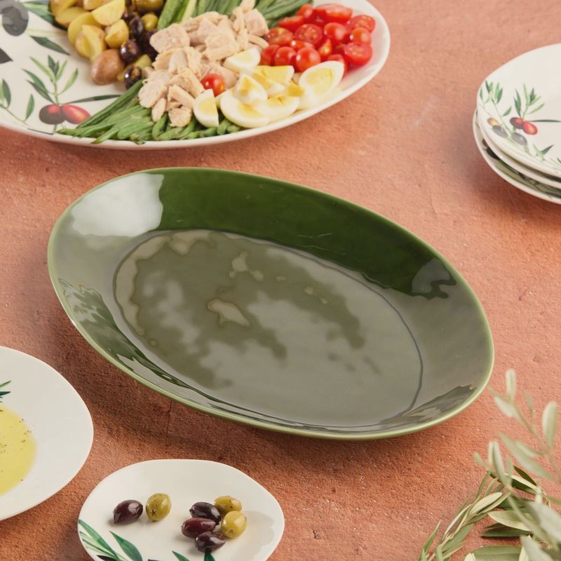 Verde Oval Platter 16"