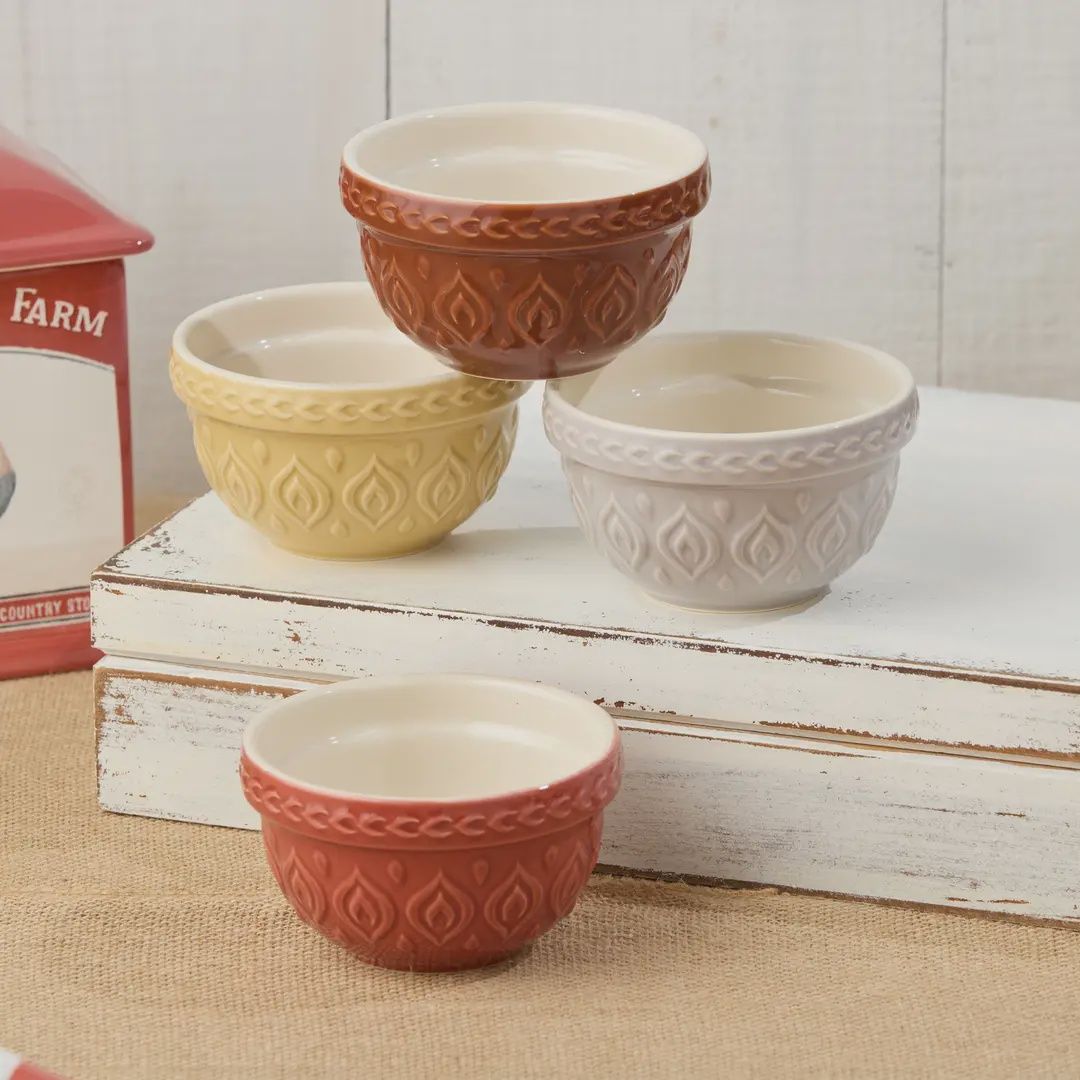 Vintage Farm S/4 Prep Bowls 4.5" 10 oz